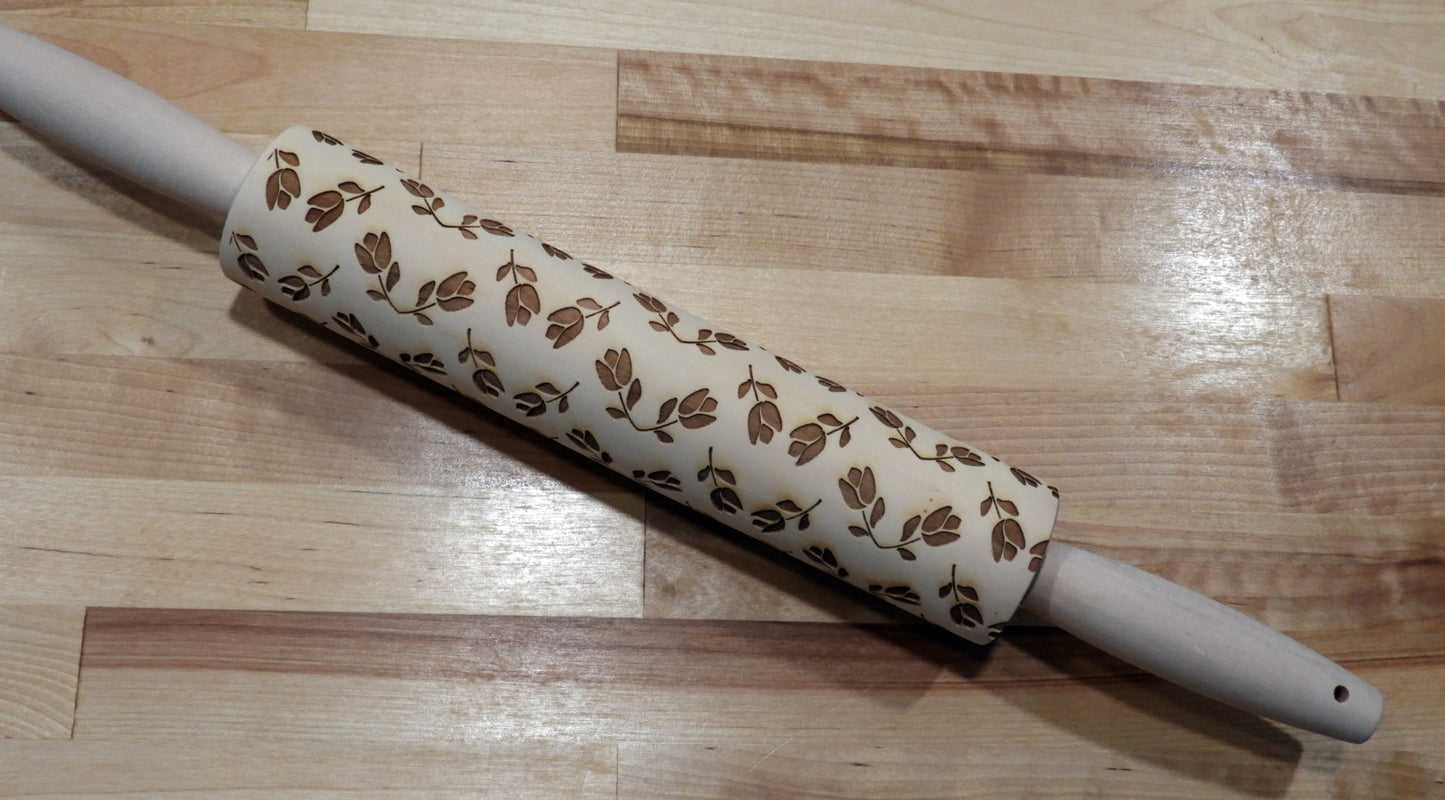 Tulips in Bloom Wooden Rolling Pin