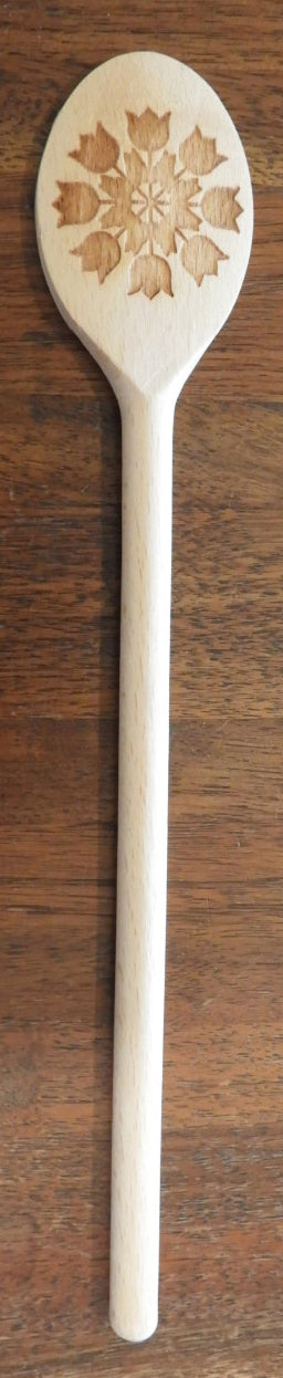 Dancing Tulips Wooden Spoon