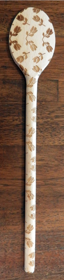 Tulips All Over Wooden Spoon