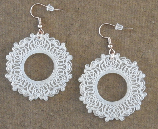 Circular Engraved Earrings