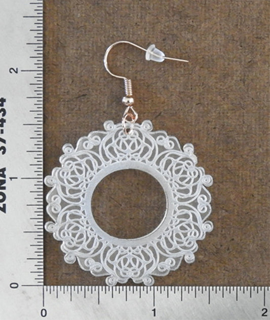 Circular Engraved Earrings