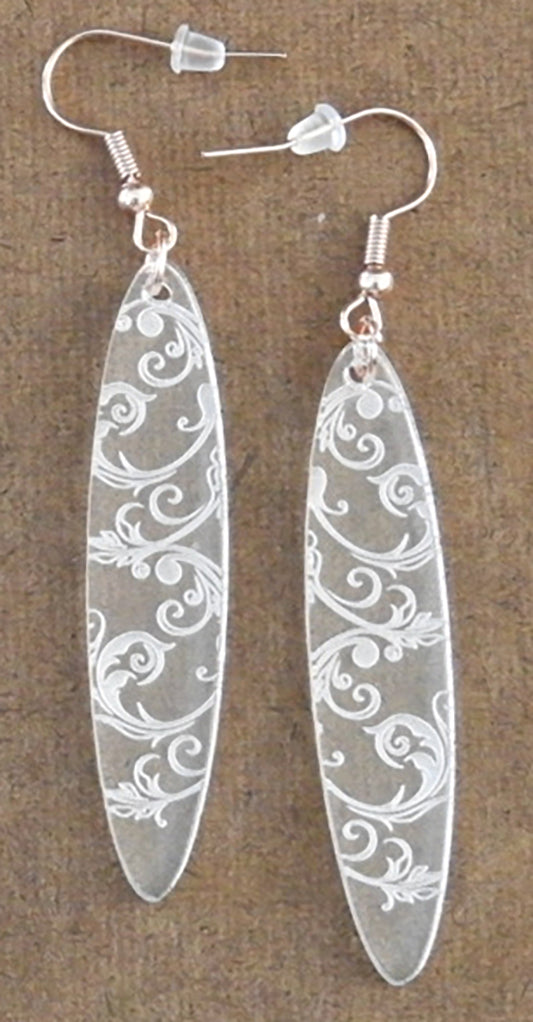 Elliptical Patterned Earrings