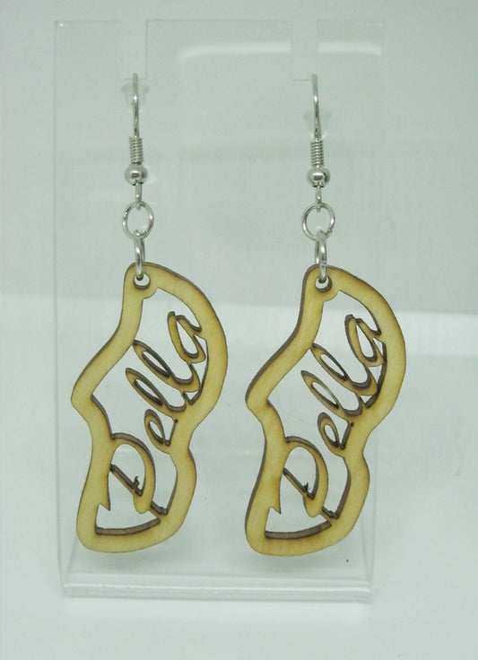 Pella Wooden Shoe Earrings